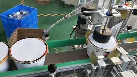 Auto plastic vertebral cup top and body wrap around labeling machine SKILT