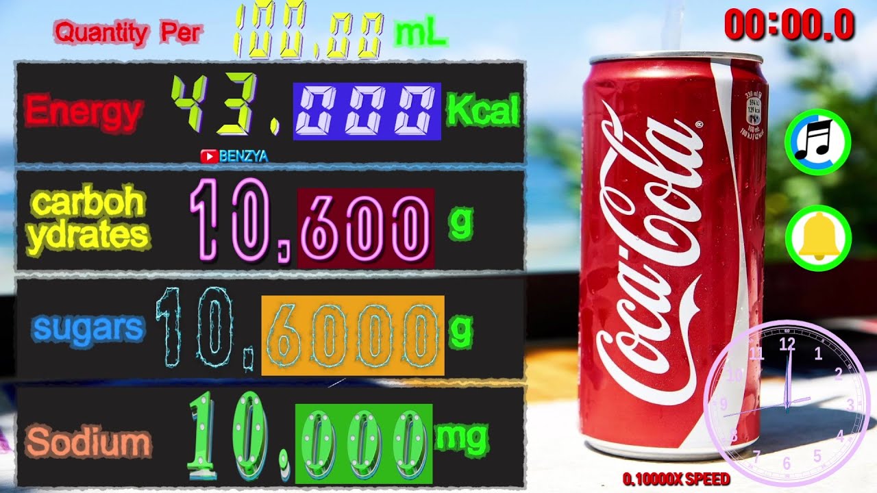 Speed 0 1x Coke Quantity Per 100mL Cal Countdown Timer Alarm YouTube speed-0-1x-coke-quantity-per-100ml-cal-countdown-timer-alarm-youtube
