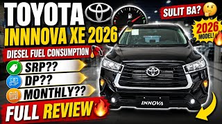 TOYOTA INNOVA XE 2026 FULL REVIEW WITH SRP DP and Monthly?
