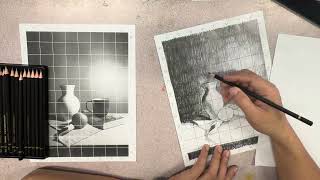 Grid Drawing Technique (Step-by-Step Timelapse) | Art Class Guide