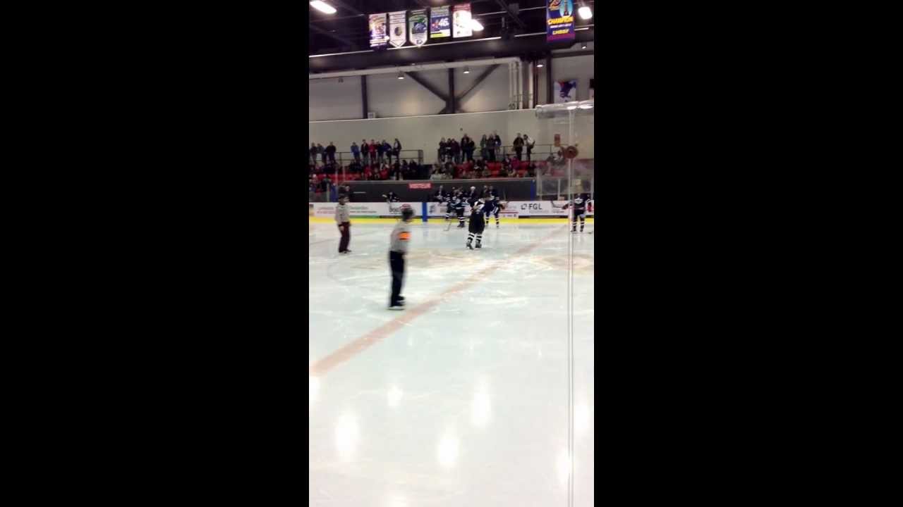 Funny hockey fight dance YouTube