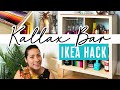 DIY IKEA Hack for Kallax Shelf - Upcycled Colorful Home Bar