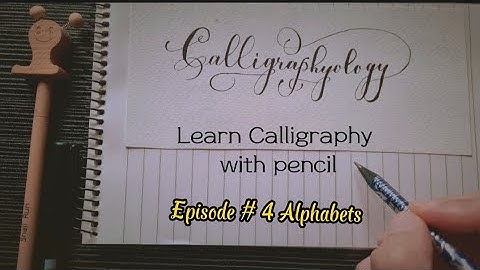 Learn how to start Calligraphy 101 ( with a pencil ) #calligraphy #calligraphybasics #learning