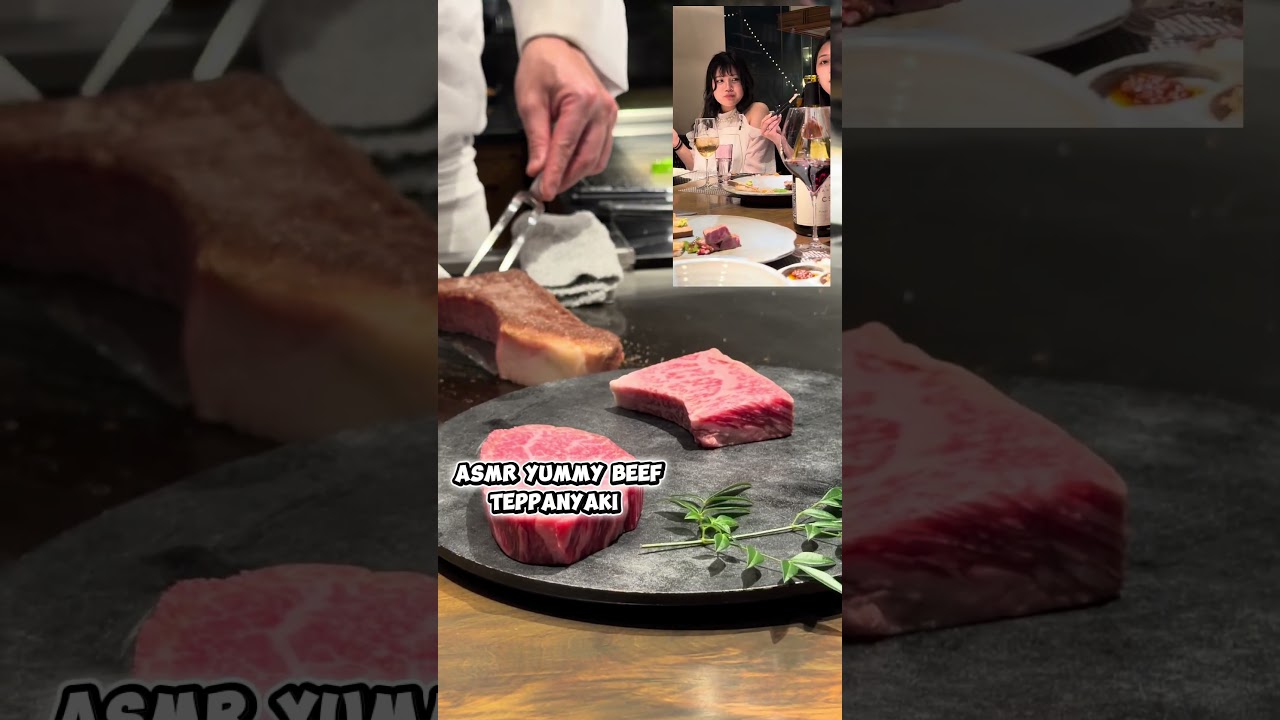 Yummy 🥩Beef Teppanyaki #asmr #Mikaflower #trendingshorts #foodie #teppanyaki #trendingshorts #food