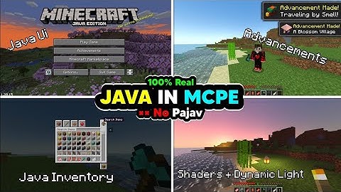I "Convert"  MCPE to JAVA Edition with 2 Mods 🤩 Easy Method 🤯