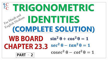 Trigonometry - X  | Chapter 23.3 | Part -2 | Solved | WB Board | Madhyamik 2021