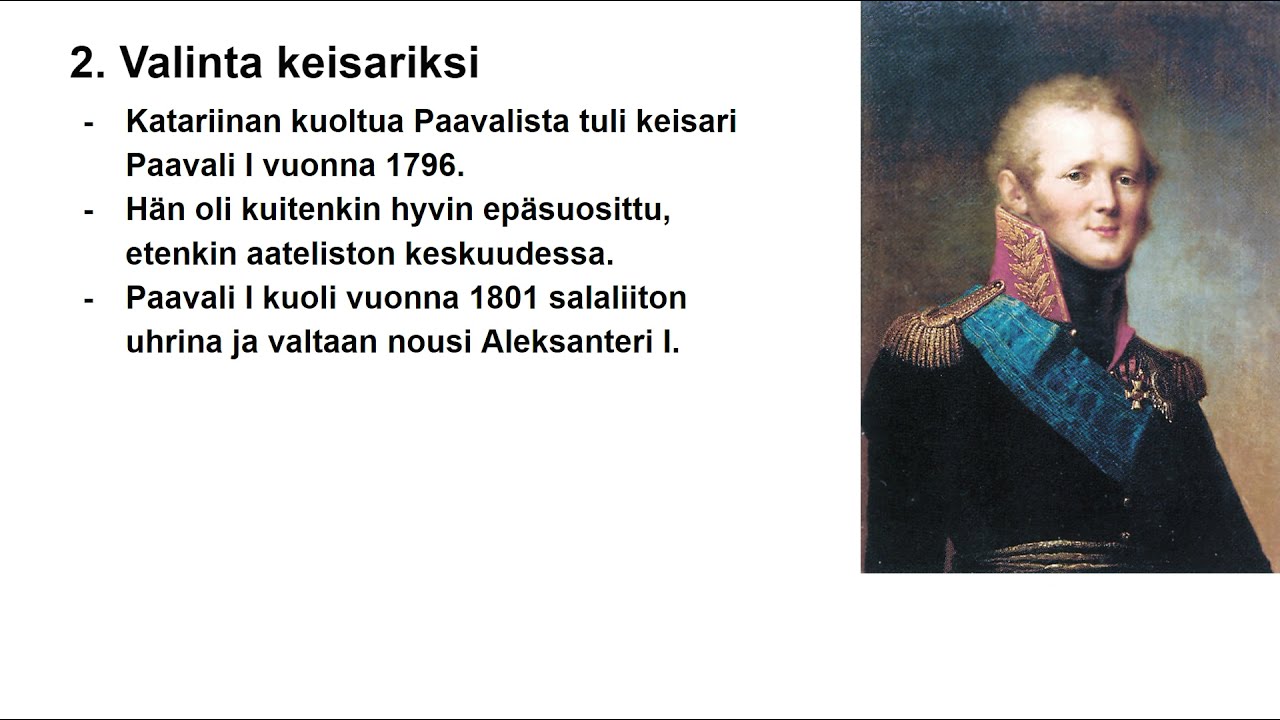 Suomen ensimmäinen suuriruhtinas Aleksanteri I