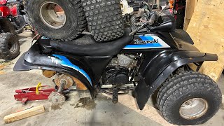 Buying and restoring 1988 Kawasaki 4 wheeler - YouTube