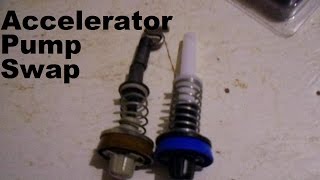 Accelerator Pump Replacement on an Edelbrock Carburetor