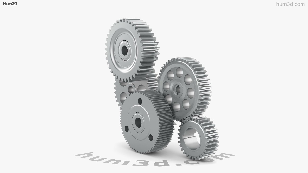 Gears 3D Model $5 - .ma .obj .fbx - Free3D