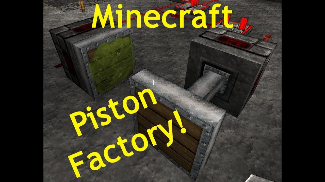 Minecraft Piston Duplication Factory YouTube
