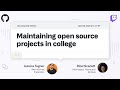 Maintaining open source projects as a student