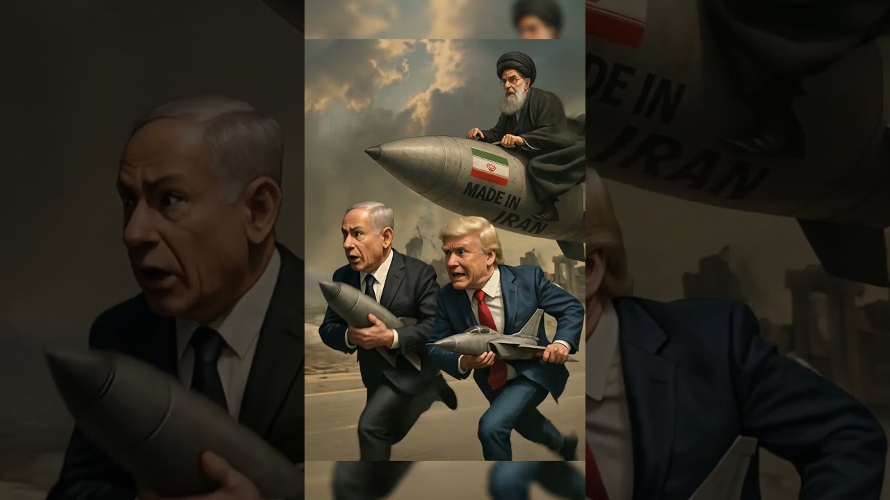 Trump Netanyahu Running For Their Lives From Khamenei S IRANIAN Missile Funny
