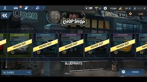 Chop Shop Blueprint all Maxed out