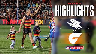 Adelaide Crows v GWS Giants Highlights | Round 24, 2026 | AFL