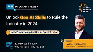 🔥Introduction to Gen AI | Must Have AI Skills to Rule the Industry in 2024 | Gen AI | Simplilearn