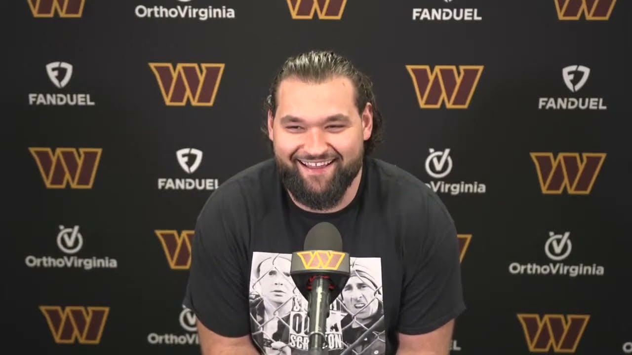 G Sam Cosmi Speaks with the Media to Begin Offseason Workouts