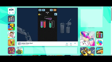 Water Color Sort – Level Clear / Gameplay & Tips (Poki)@Poki