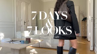 7 Days 7 Looks | Fall Outfits | Transitional dressing | Minimalist Wardrobe Essentials | AD