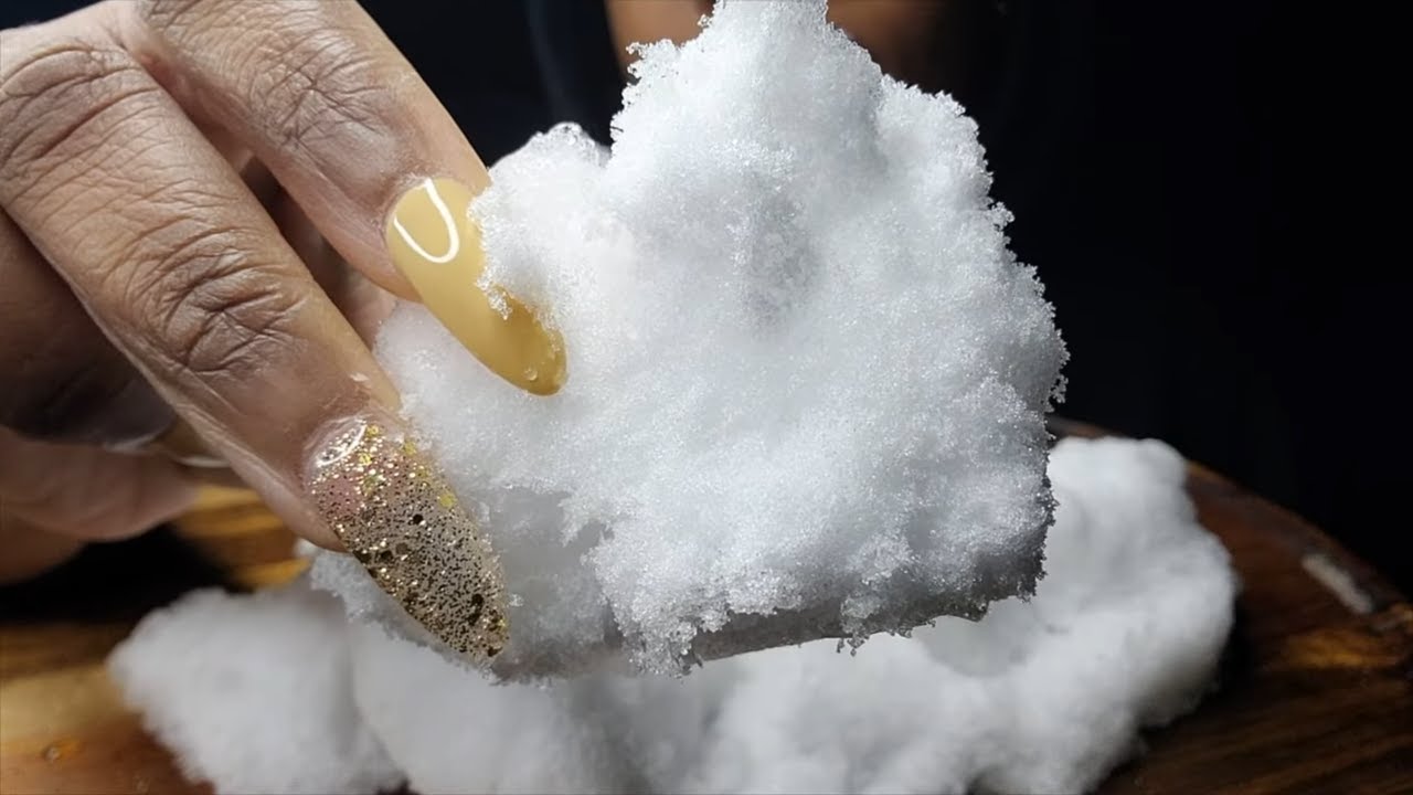 FREEZER FROST CHUNKS THAWED REFROZEN AND FRESH FROST ON TOP CRUNCHY