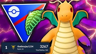 THIS TOP PLAYER HIT *RANK 1 IN THE WORLD* WITH SHADOW DRAGONITE IN THE JUNGLE CUP | GO BATTLE LEAGUE