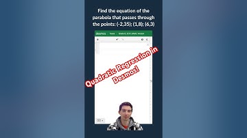 Quadratic Regression in Desmos!