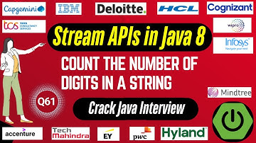 Java 8 Stream API Interview Questions: Count the Number of Digits in a String in Java 8 Streams API