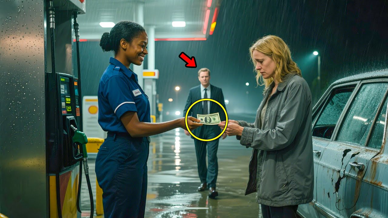 Black Gas Station Worker Pays for Struggling Mother, Next Day, a Bentley Pulls Up at Her Door