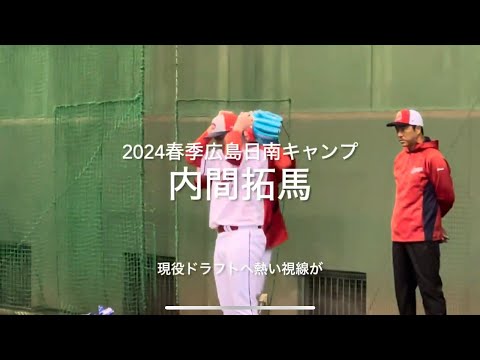 現役ドラフトにて楽天から広島へ、内間拓馬の初ブルペン、黒田アドバイザーも熱視線!!【2024.2.1春季日南キャンプ1日目】#広島カープ#2024春季日南キャンプ#天福球場#内間拓馬#現役ドラフト