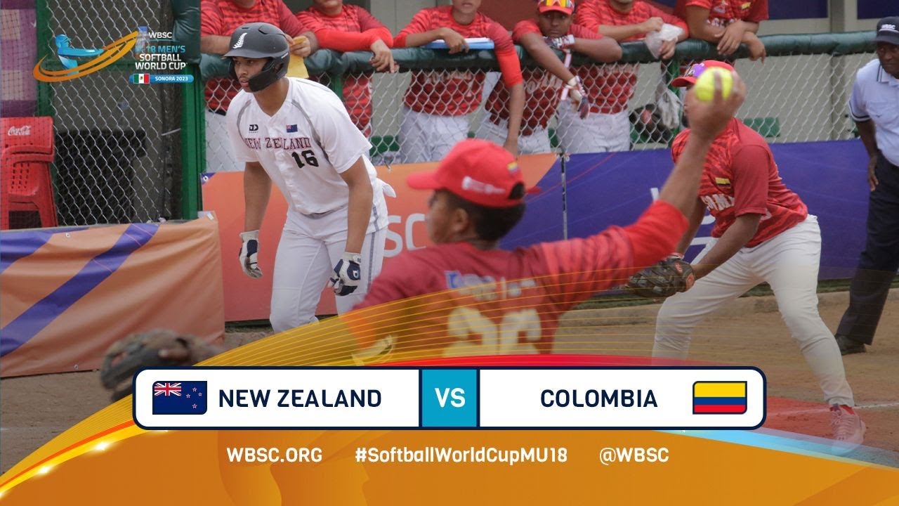 Highlights - Game 26 - New Zealand vs Colombia - 2023 U-18 Men's Softball World Cup