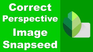 How to Correct Image Perspective in Snapseed Photo Editor | Snapseed Tutorial