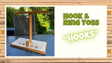 Hook & Ring Toss / Hooks / Trinkspiel für lustige Abende / Holzspiel