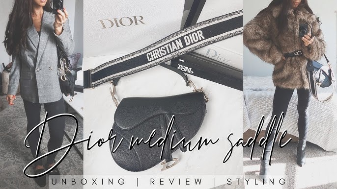 LET'S SEE WHAT FITS INSIDE THE DIOR SADDLE BAG! 🤍✨ LV Small