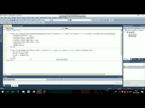 VB.NET 2010 array - YouTube