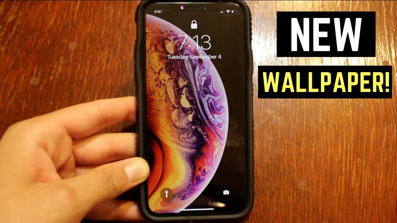 How To Get NEW iPhone Xs Wallpaper! - YouTube