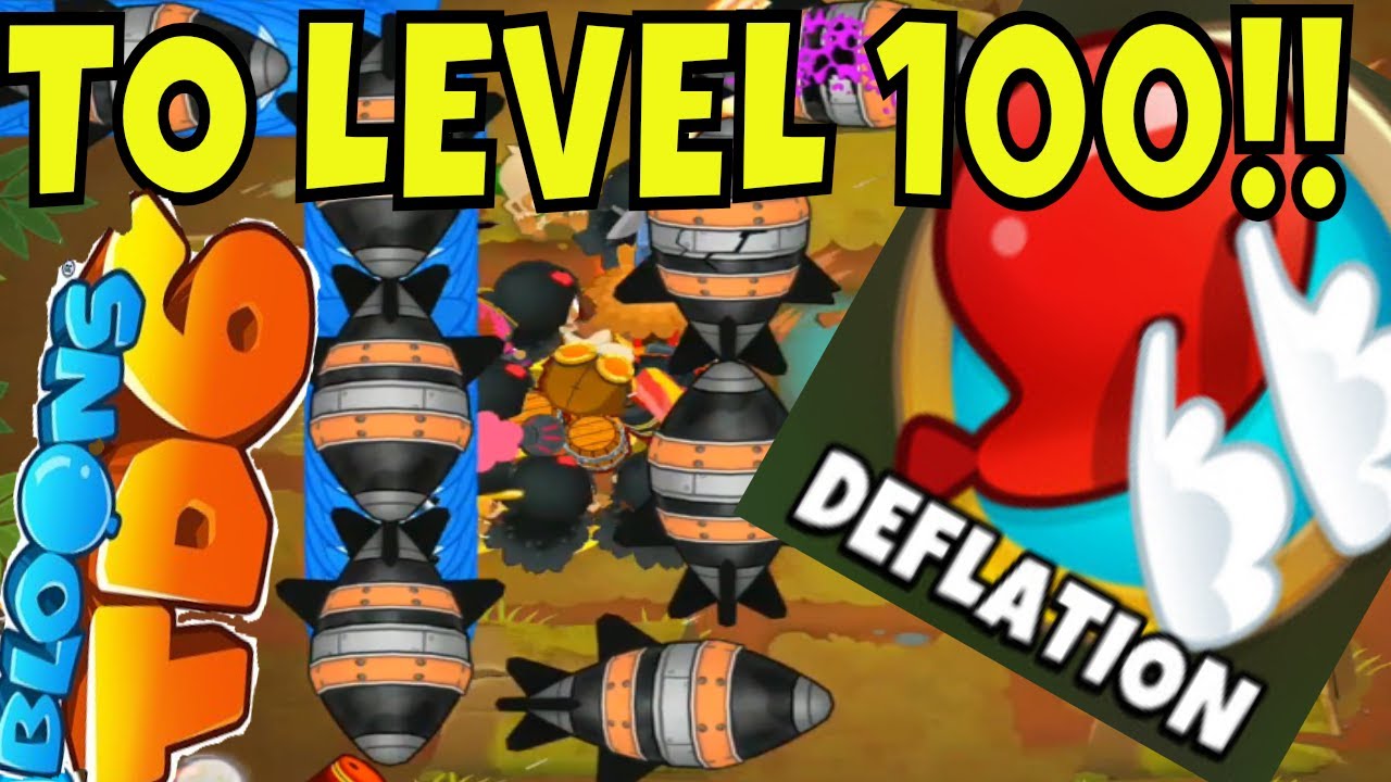 BLOONS TD 6 DEFLATION CHALLENGE TO LEVEL 100!!! - YouTube