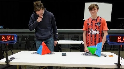Edward Burgess Vs Joel Keenan at giant pyraminx