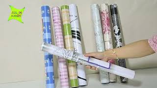 Wallpaper Stiker Dinding Kamar Tidur Ruang Tamu | Tutorial Pasang Wallpaper #wallpaper #walldecor