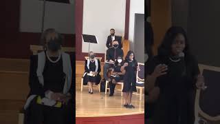 Simone Bryant Singing Rise Up at the Benedict College Honors Program Induction Ceremony 2022