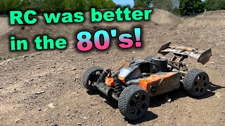 HPI Racing Vorza 3.5 Nitro Buggy Track Run! (A-ha Take on Me cover)