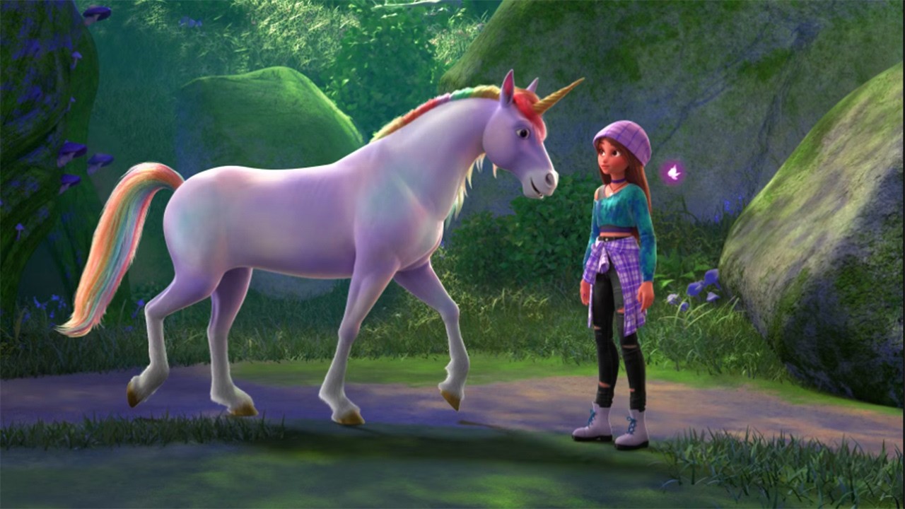 بنت بتلاقي حصان سحري عنده قوة غريبه وبتقرر انها تنقذ العالم هيا وحصانها السحري