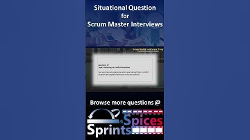 Scrum Master - SM Interview Question 19 of 200 #scrummasterinterview #scrummaster #agileinterview