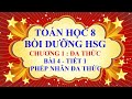 Toán học lớp 8 - Bồi dưỡng HSG - Chương 1 - Bài 4 - Phép nhân đa thức - Tiết 1
