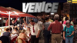 Venice Nightlife Summer Atmosfera In The City Center
