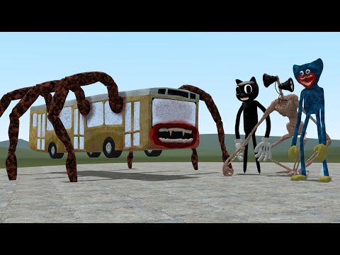 PLAYING AS ALL MONSTER: BUS EATER vs MEGAHORN IN GMOD 