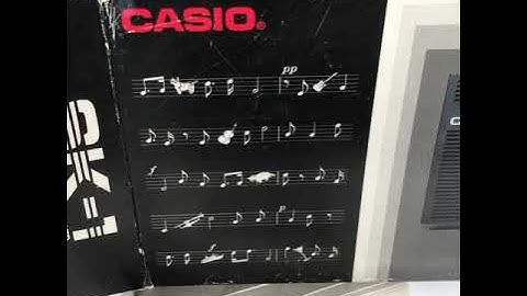 1985 Casio SK-1 sampling keyboard test