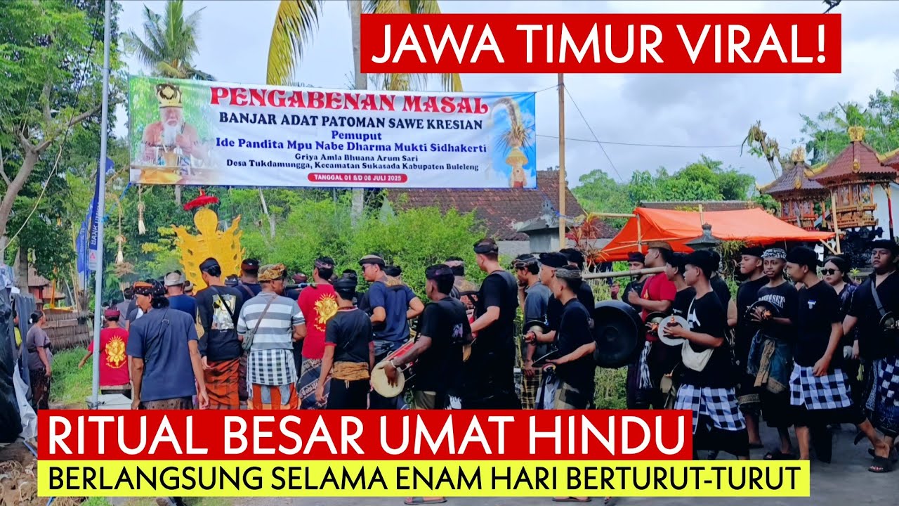 Jawa Timur Viral! Ritual Besar Umat Hindu Banyuwangi Berlangsung Selama 6 Hari Berturut-turut!