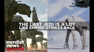 Why The Last Jedi Is a Lot Like Empire Strikes Back - SPOILERS! (Nerdist News Edition)