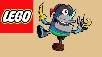 How to Build LEGO Mixels - Sharx & Frostbite Mix - Stop Motion Build