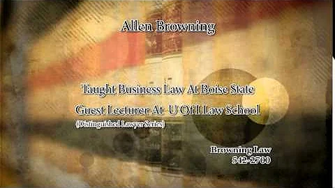 Allen Browning's Experience